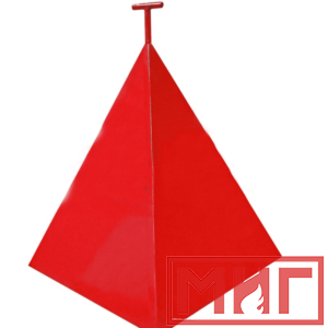 Фото 52 - Пожарная пирамида для пожарного гидранта 750x750x900 (Трехгранная).